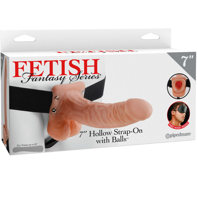 Fetish Fantasy Series 7 Hollow Strap-On – Realistische Textur, 17,8 cm, Fleischfarbe Produktansicht und Details