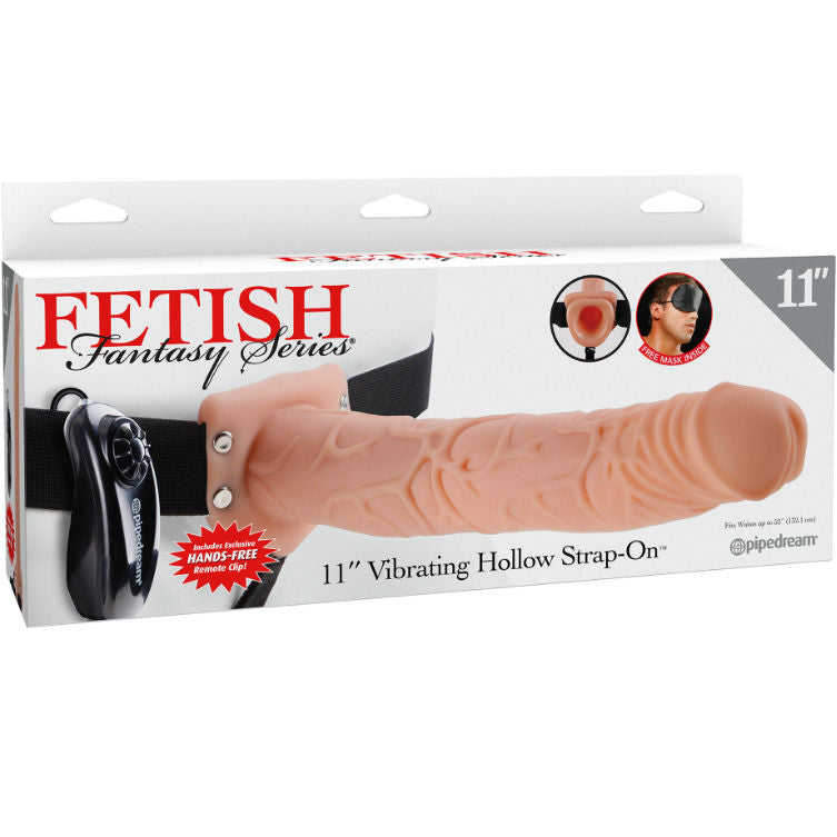 Fetish Fantasy Series Vibrating Hollow Strap-On 11 – Realistisch, 27,9 cm, Fleisch