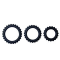 BAILE - TITAN SET 3STK COCKRING SCHWARZ 2.8 + 2.4 + 1.9 CM Set Produktansicht