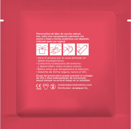 Confortex Erdbeerkondome 144er-Pack – Aromatisierte Premium-Kondome mit Erdbeergeschmack, Standardgröße bei Secret Pulse im Erotikshop