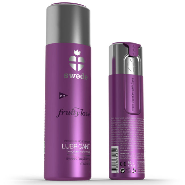 SWEDE - FRUITY LOVE SCHMIERMITTEL HIMBEER RHABARBER 50 ML Gleitgel diskret online kaufen