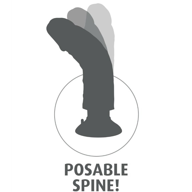 KING COCK - VIBRATORDILDO 15.24 CM NATÜRLICH Produktansicht und Details