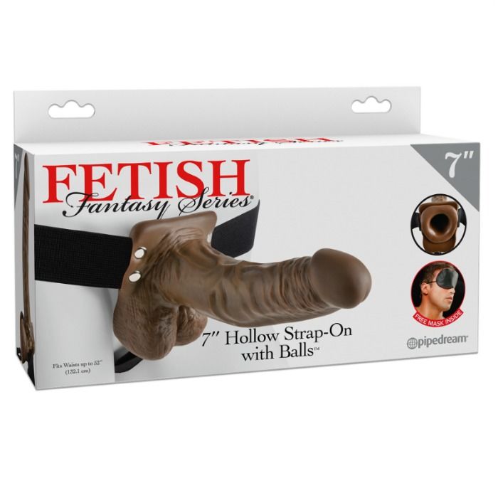 Fetish Fantasy 7 Hohler Strap-On – Realistische Textur, Super-Elastischer Gurt Produktansicht und Details