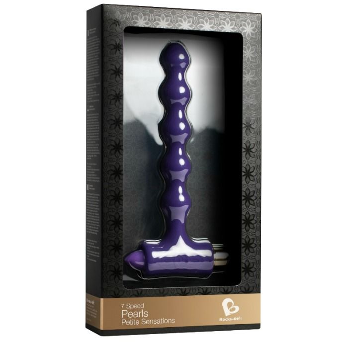 ROCKS-OFF - ANALPLUG MIT VIBRATION UND RIVERLES PETITE SENSATIONS PERLEN Produktansicht und Details