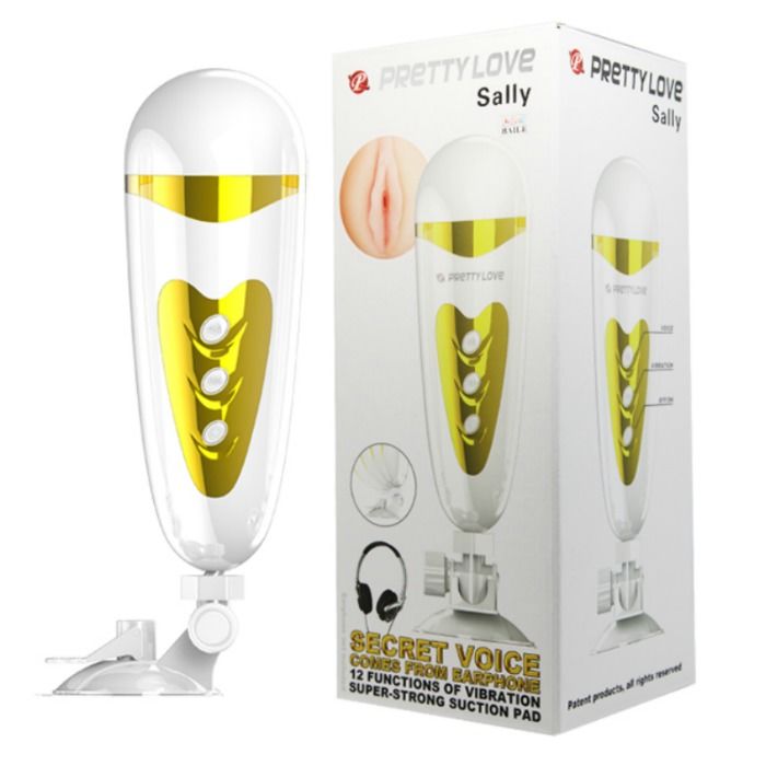 PRETTY LOVE - MNNLICHER MASTURBATOR MIT VIBRATION UND KLANG SALLY Produktansicht und Details