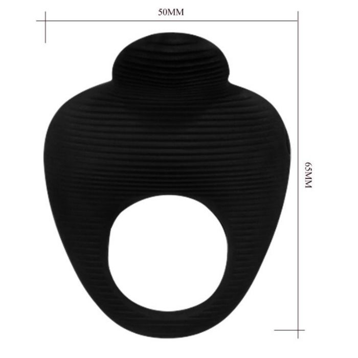 PRETTY LOVE - THIMBLE VIBRATORRING SCHWARZ hochwertiges Sextoy bei Secret Pulse