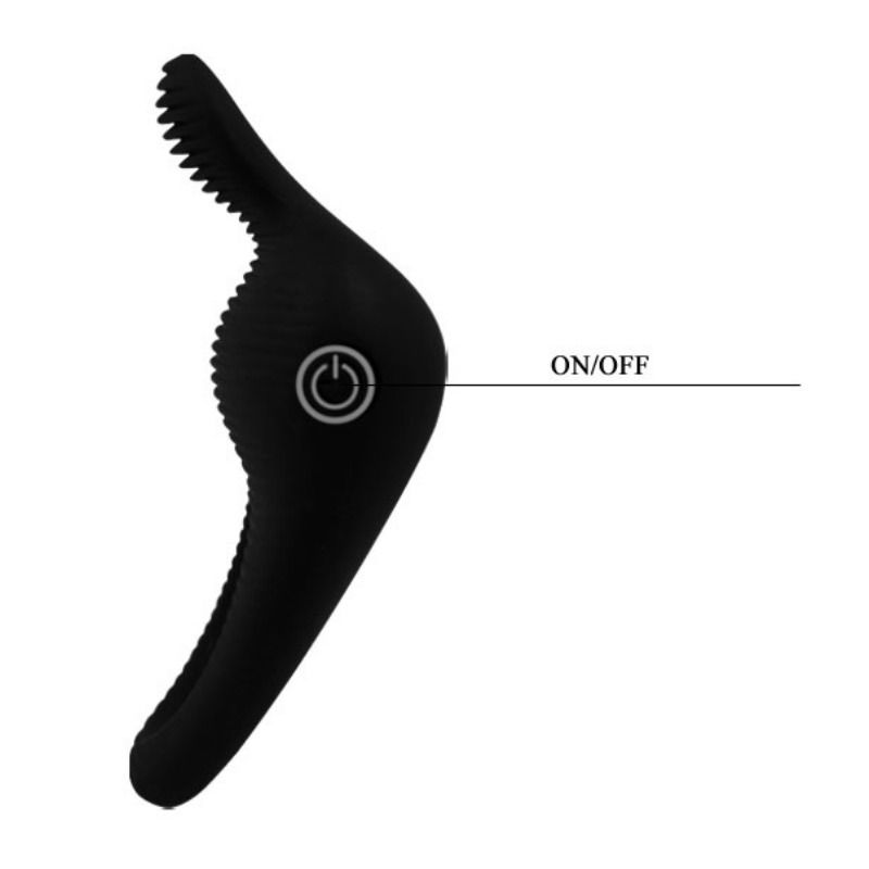 PRETTY LOVE - THIMBLE VIBRATORRING SCHWARZ für sinnliche Momente allein oder zu zweit