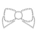 BIJOUX - MIMI BOW SILBERNE NIPPELABDECKUNGEN – Brust-Accessoire Bild 1