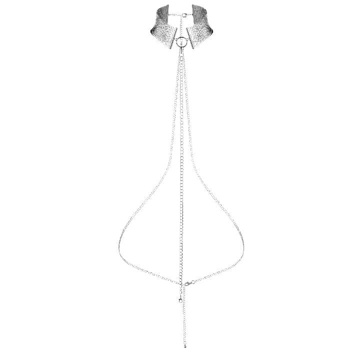 BIJOUX - DÉSIR MÉTALLIQUE SILBERMETALLISCHE HALSKETTE – Erotik-Schmuck Bild 1