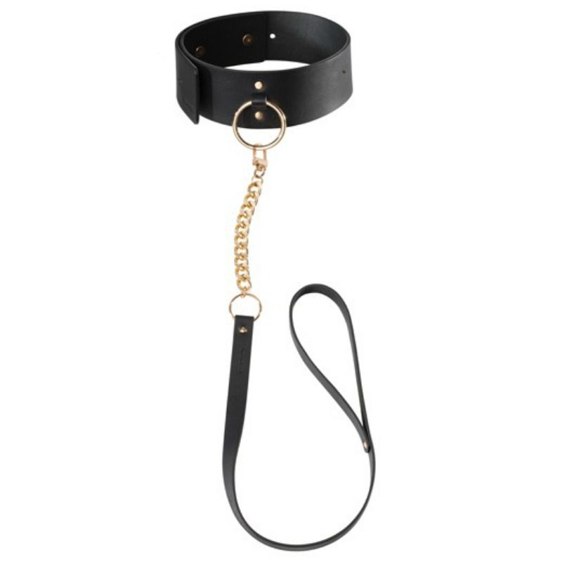 BIJOUX INDISCRETS MAZE - SCHWARZE HALSKETTE MIT RIEMEN – Erotik-Schmuck Bild 1