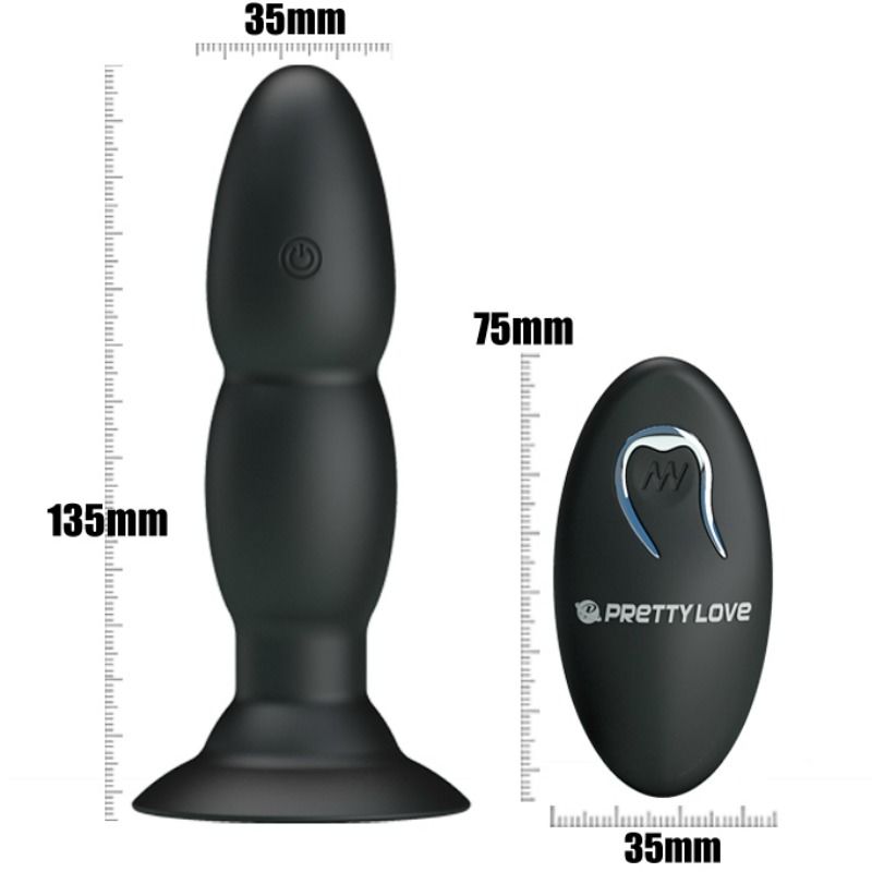 PRETTY LOVE - PLUG VIBRATOR UND ROTATION DURCH FERNBEDIENUNG Analplug diskret online kaufen