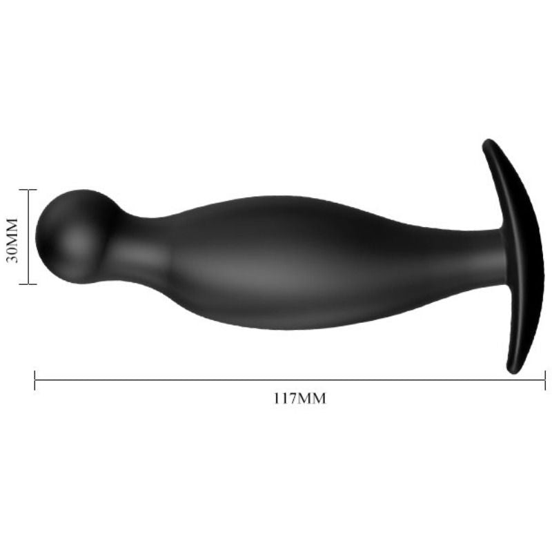 PRETTY LOVE - SILIKON ANALPLUG 11.7 CM SCHWARZ für sinnliche und diskrete Momente