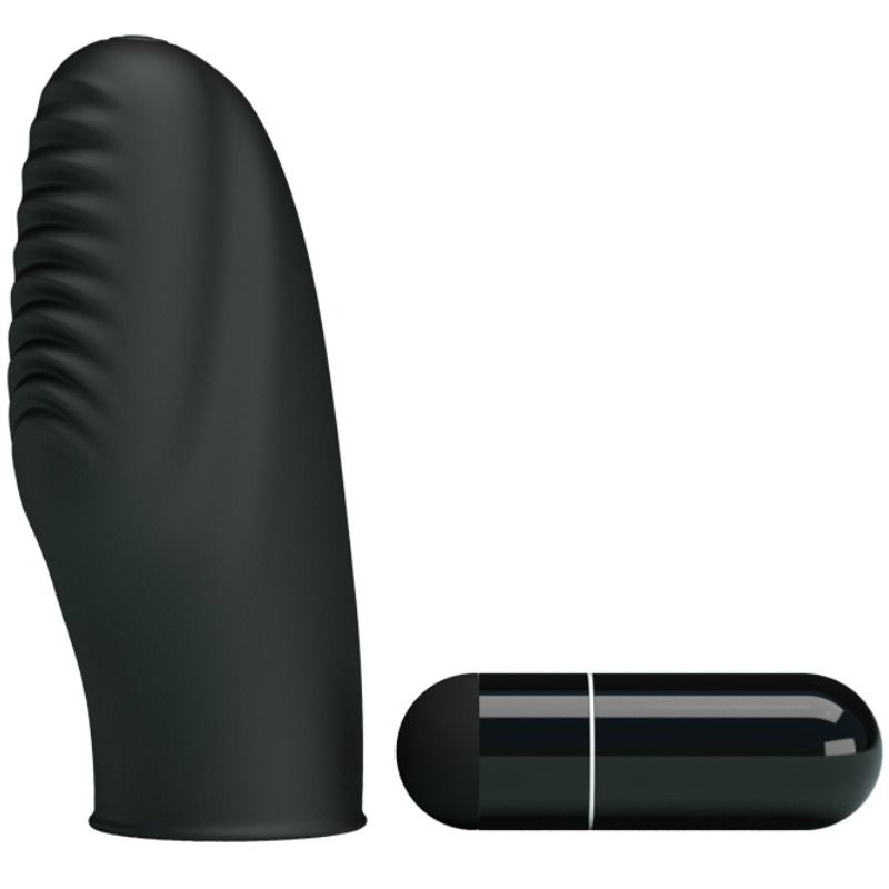PRETTY LOVE - FLIRTATION STANFORD SCHWARZER VIBRATIONSFINGERHÜLLE – Erotik-Zubehör Bild 7
