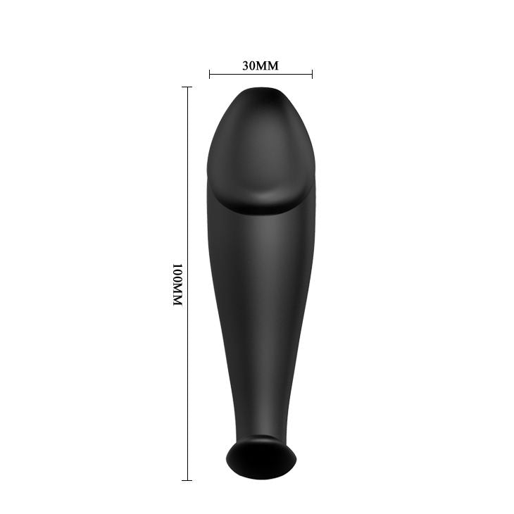 PRETTY LOVE - SILIKON ANAL PLUG PENIS FORM UND 12 VIBRATIONSMODI SCHWARZ für sinnliche und diskrete Momente