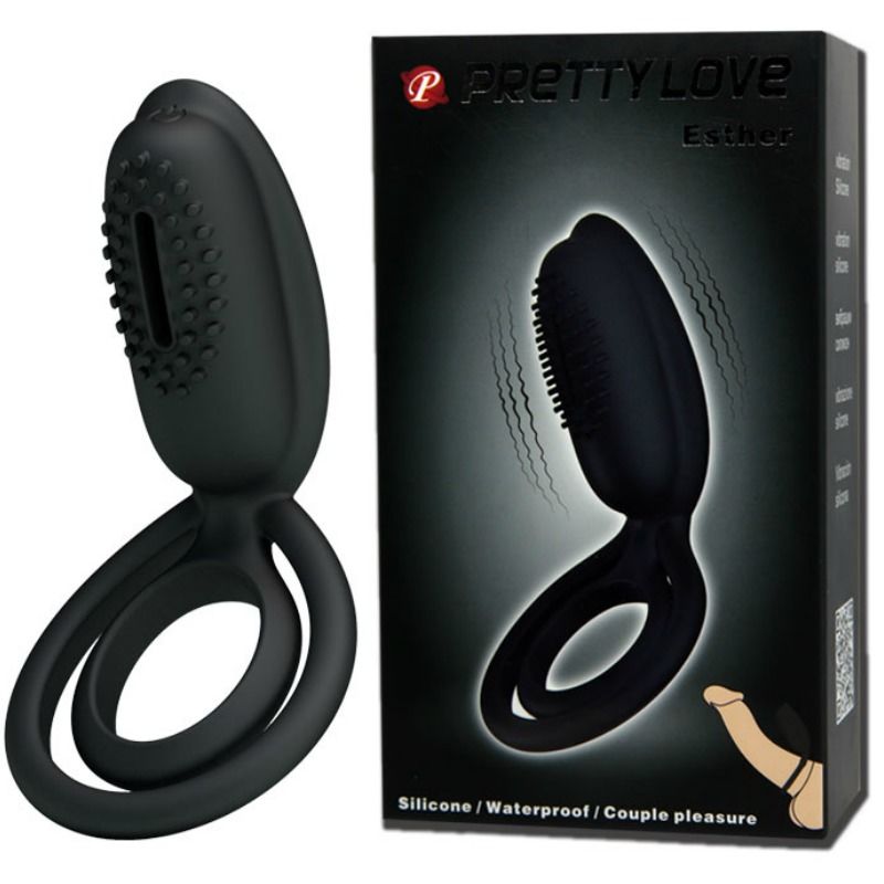 PRETTY LOVE - ESTHER VIBRATIONSRING MIT STIMULATOR für sinnliche Momente allein oder zu zweit