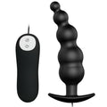 PRETTY LOVE - ANALPLUG AUS SILIKON EXTRA STIMULATION UND 12 VIBRATIONSMODI SCHWARZ Analplug diskret online kaufen