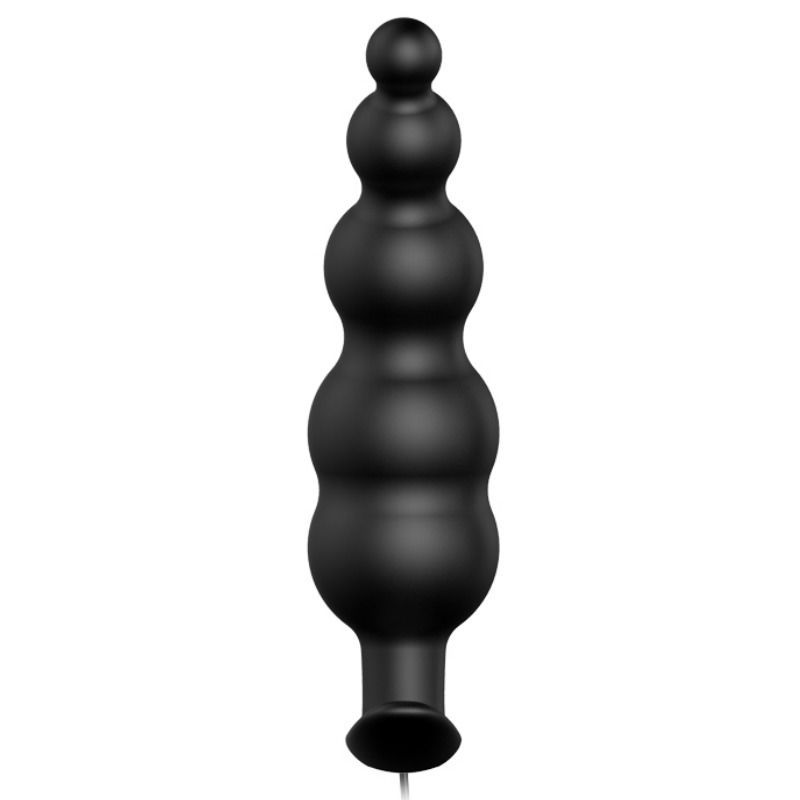 PRETTY LOVE - ANALPLUG AUS SILIKON EXTRA STIMULATION UND 12 VIBRATIONSMODI SCHWARZ Produktansicht und Details