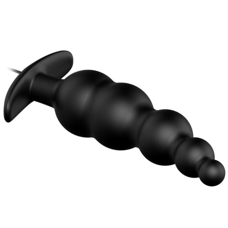 PRETTY LOVE - ANALPLUG AUS SILIKON EXTRA STIMULATION UND 12 VIBRATIONSMODI SCHWARZ für sinnliche und diskrete Momente