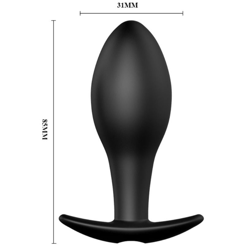 PRETTY LOVE - ANAL PLUG ANKERFORM SILIKON 12 VIBRATIONSMODI SCHWARZ Produktansicht und Details
