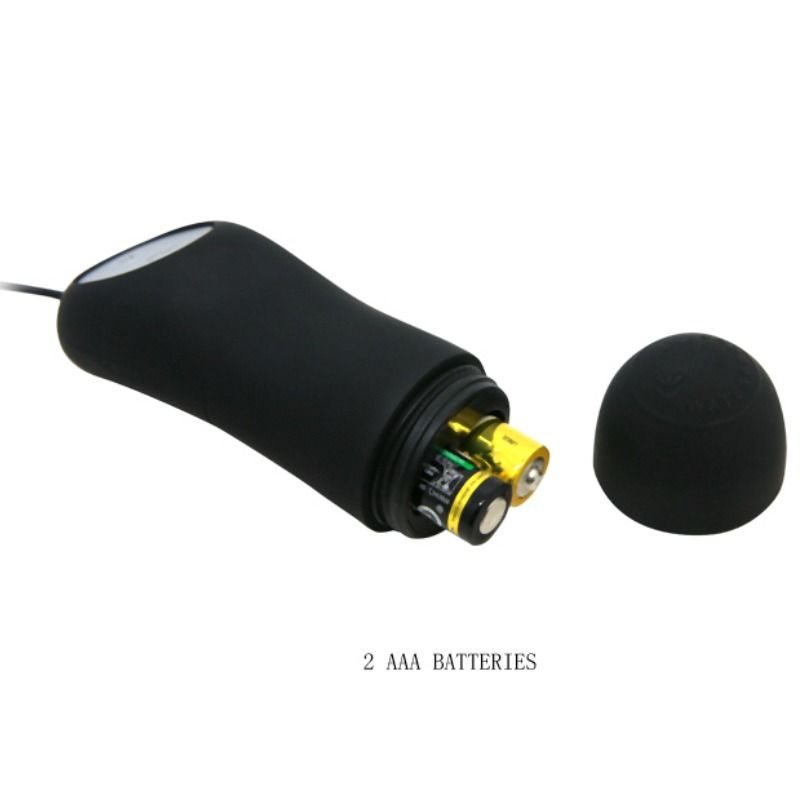 PRETTY LOVE - SILIKON ANALPLUG 12 VIBRATIONSMODI SCHWARZ Analplug diskret online kaufen