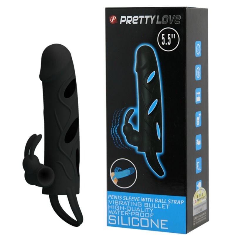 PRETTY LOVE - SILIKONHÜLLE MIT VIBRATION 14 CM 1.0 – Erotik-Zubehör Bild 8