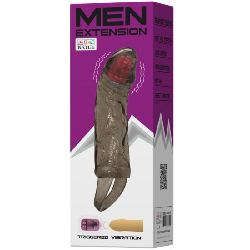 BAILE - PENISVERLNGERUNGSHÜLLE MIT VIBRATION UND GURT FÜR HODEN 13.5 CM – Erotik-Zubehör Bild 2