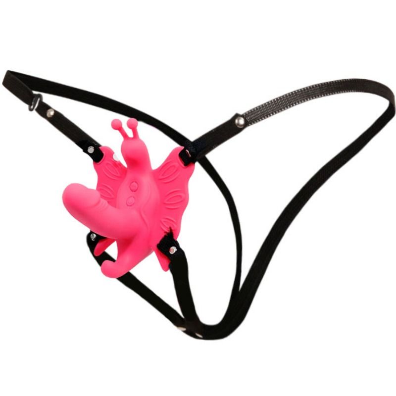 Baile Schmetterlings-Harness mit 10 Vibrationsmodi und elastischen Gurten – BDSM-Zubehör Bild 2