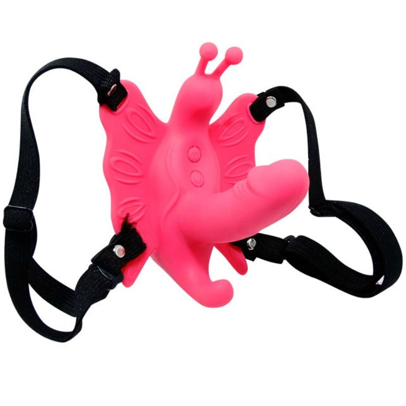 Baile Schmetterlings-Harness mit 10 Vibrationsmodi und elastischen Gurten – BDSM-Zubehör Bild 1