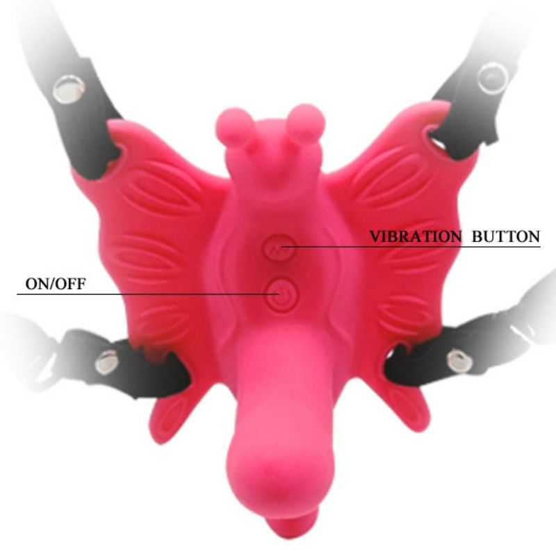 Baile Schmetterlings-Harness mit 10 Vibrationsmodi und elastischen Gurten – BDSM-Zubehör Bild 4
