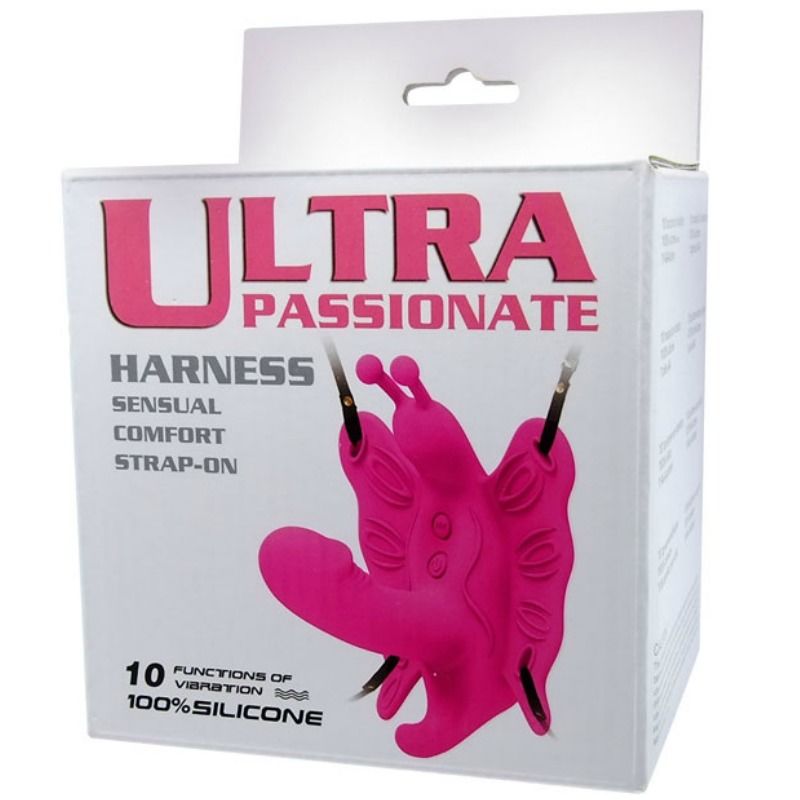 Baile Schmetterlings-Harness mit 10 Vibrationsmodi und elastischen Gurten – BDSM-Zubehör Bild 7