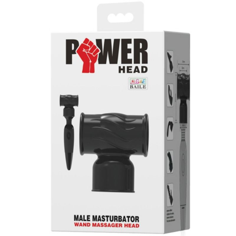 BAILE - AUSWECHSELBARER POWERKOPF FÜR MNNLICHES MASSAGER Massager Vibrator Produktansicht und Details