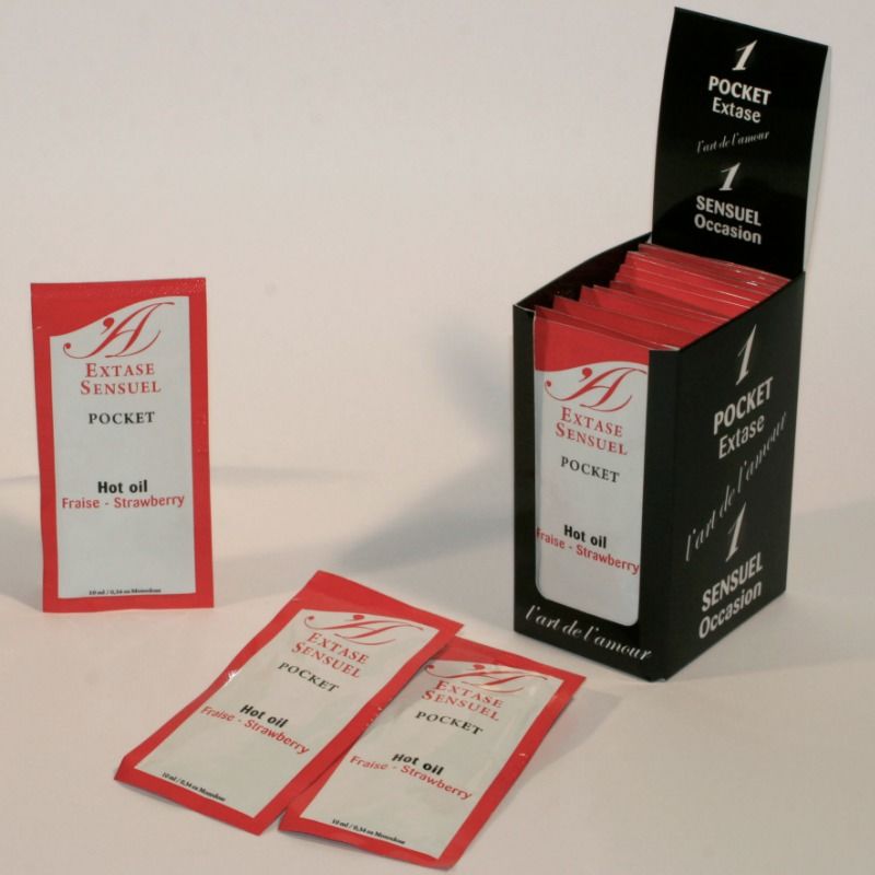 EXTASE SENSUAL - ERDBEER STIMULIERENDES ÖL 10 ML Produktansicht und Details