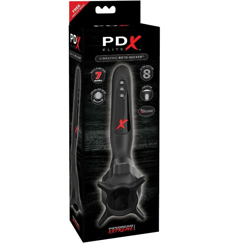 PDX ELITE - VIBRIERENDE STIMULATOREN MIT ROTO-SAUGER-SAUGUNG für intensive Stimulation und Self-Love