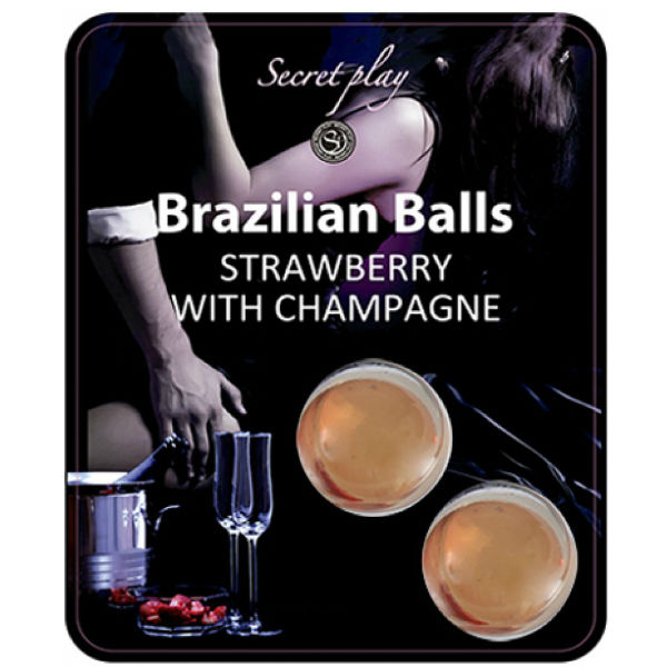 SECRETPLAY - BRASILIANISCHE KUGEL SET ERDBEER UND CHAMPAGNER Set Produktansicht