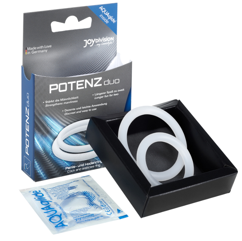 JOYDIVISION POTENZDUO - RINGE WEISS - M Detailansicht bei Secret Pulse