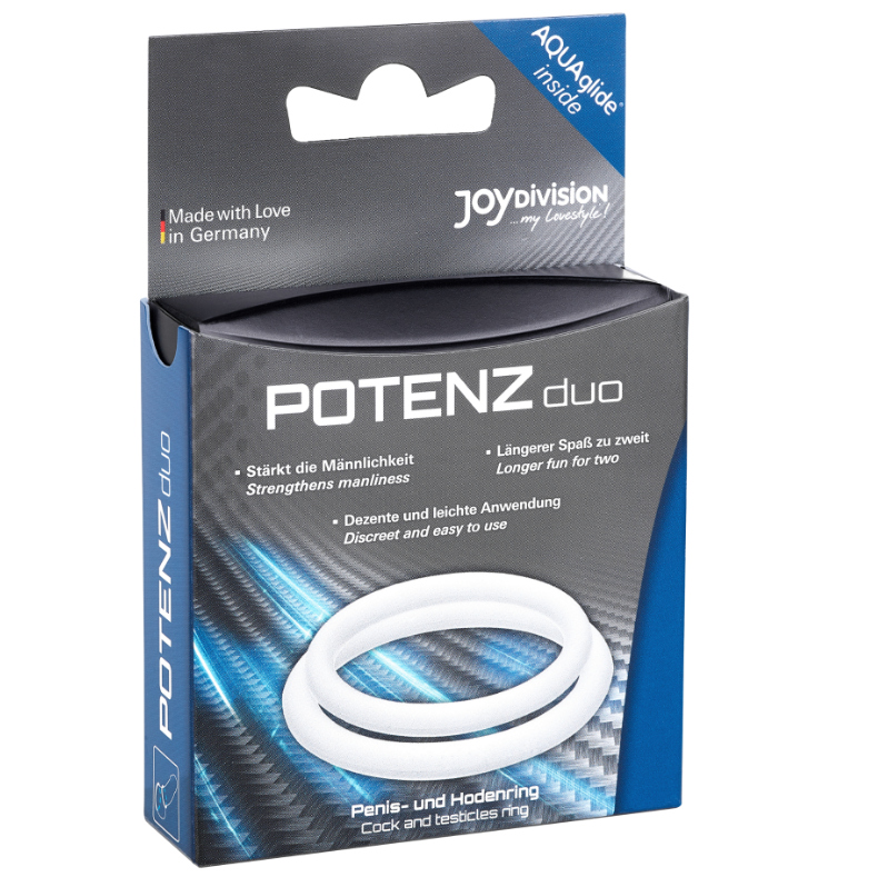 JOYDIVISION POTENZDUO - RINGE WEISS - M Set diskret online kaufen