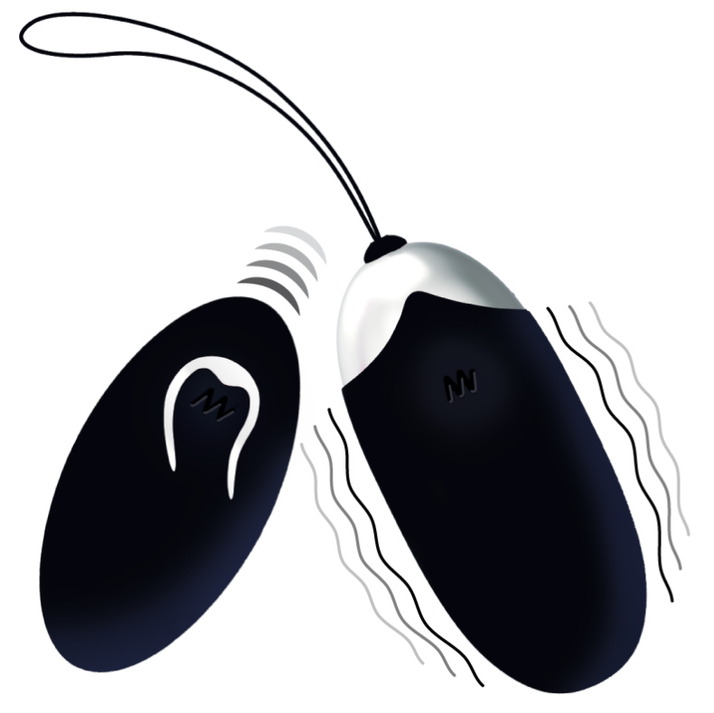 INTENSE - FLIPPY II VIBRIERENDES EI MIT FERNBEDIENUNG SCHWARZ – Vibrator Bild 2