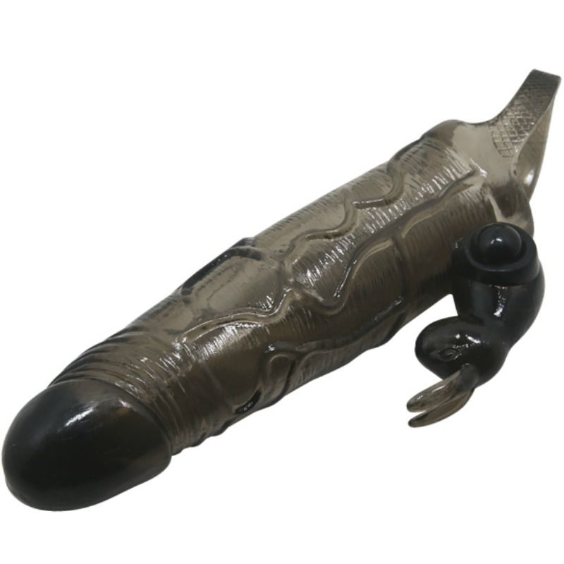 BAILE - BRAVE MAN PENISABDECKUNG MIT KANINCHEN SCHWARZ 16.5 CM – Erotik-Zubehör Bild 3