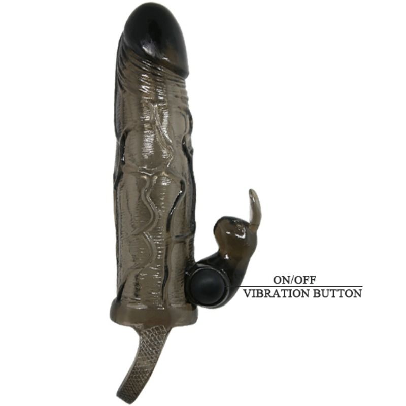 BAILE - BRAVE MAN PENISABDECKUNG MIT KANINCHEN SCHWARZ 16.5 CM – Erotik-Zubehör Bild 6