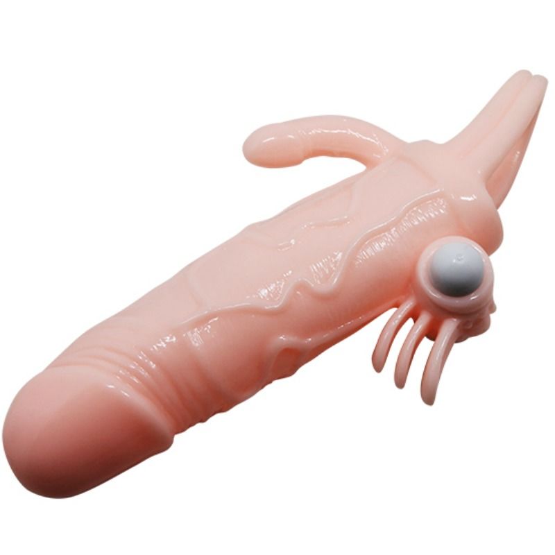 BAILE - BRAVE MAN PENISHÜLLE MIT KLITORIS UND ANALSTIMULATION FLEISCH 16.5 CM Anal-Toy diskret online kaufen