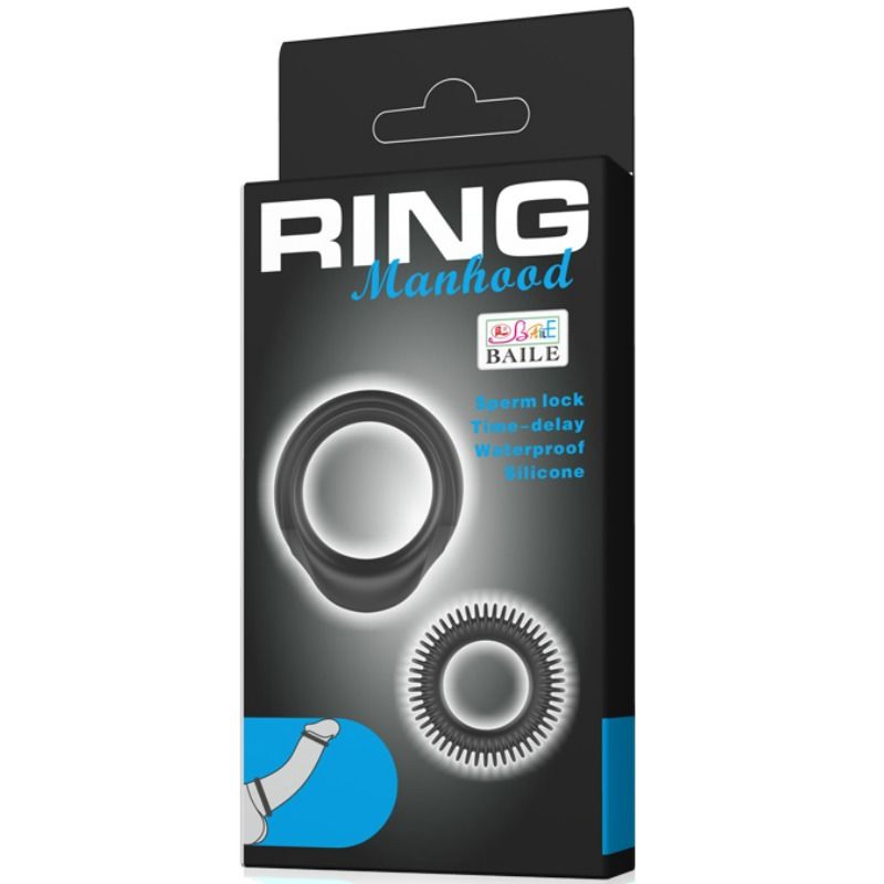BAILE - KIT 2 SILIKONRINGE RING MANHOOD Set Produktansicht