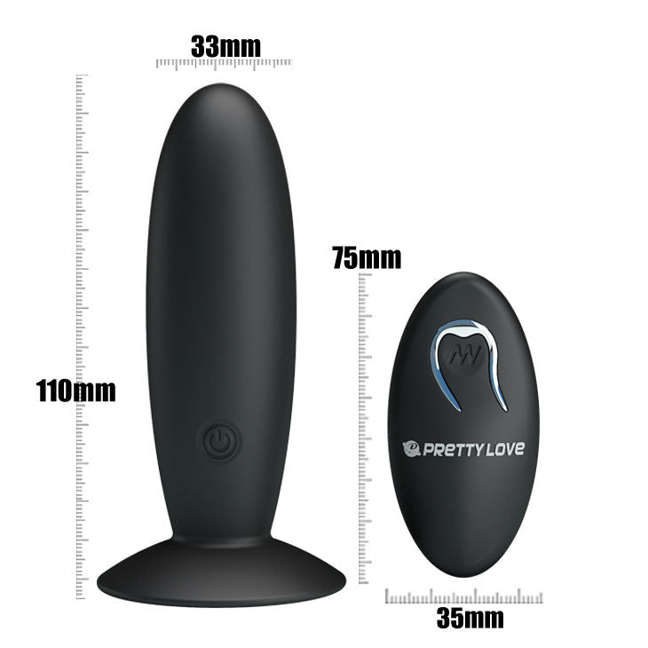 PRETTY LOVE - WIEDERAUFLADBARER ANALPLUG MIT VIBRATION UND KONTROLLE bei Secret Pulse im Erotikshop