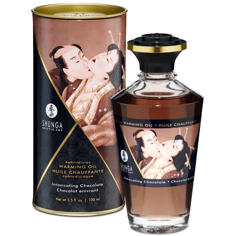 SHUNGA - MASSAGEÖL MIT WÄRMEEFFEKT INTENSIVEM SCHOKOLADENGESCHMACK 100 ML Massageöl diskret online kaufen