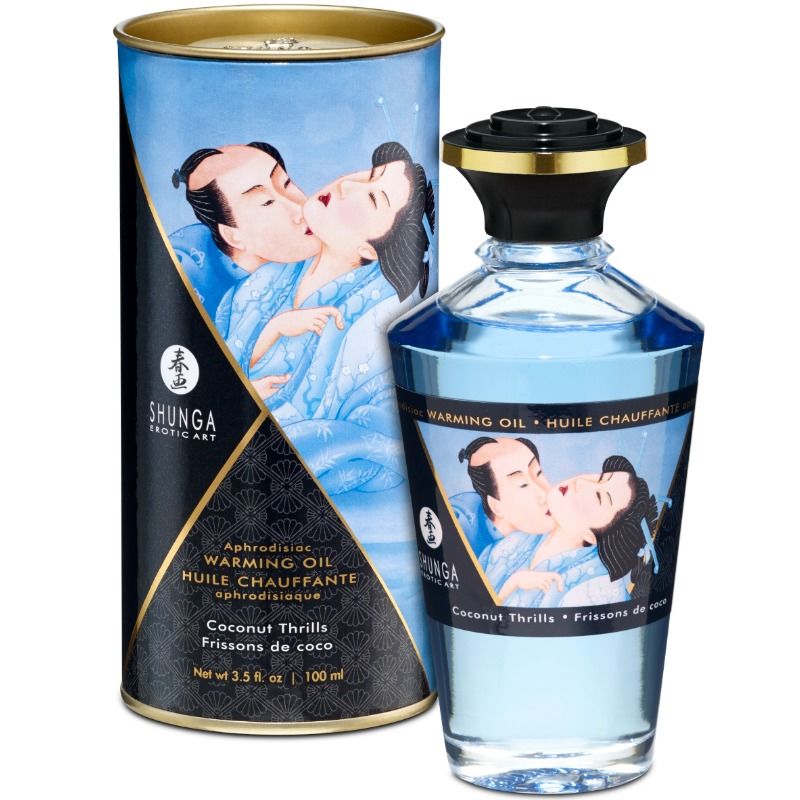 SHUNGA - WÄRMEEFFEKT-MASSAGEÖL MIT KOKOSNUSSGESCHMACK 100 ML Massageöl diskret online kaufen