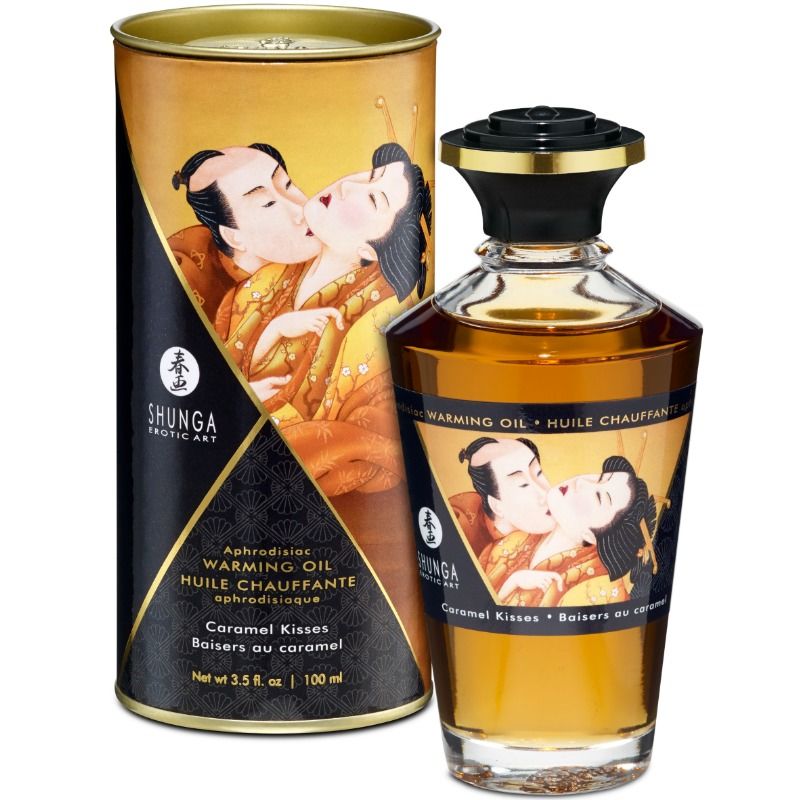 SHUNGA - MASSAGEÖL MIT WÄRMEEFFEKT, KARAMELLGESCHMACK 100 ML Massageöl diskret online kaufen