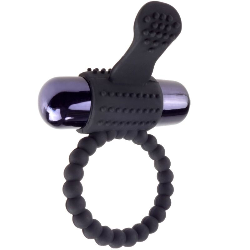 FANTASY C-RINGZ - SCHWARZER VIBRATIONSRING AUS SILIKON Penisring diskret online kaufen