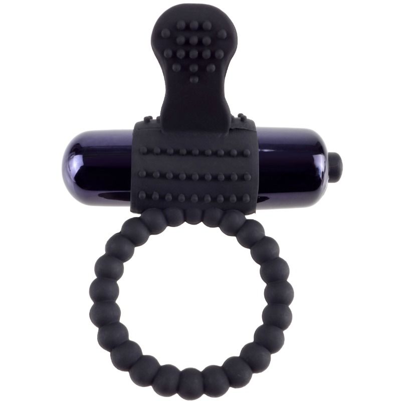 FANTASY C-RINGZ - SCHWARZER VIBRATIONSRING AUS SILIKON Produktansicht und Details
