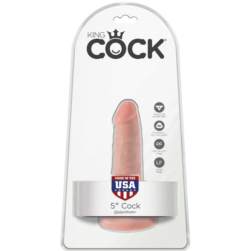 KING COCK - HAHN MIT EIER 14 CM - FLEISCH – Dildo Bild 4