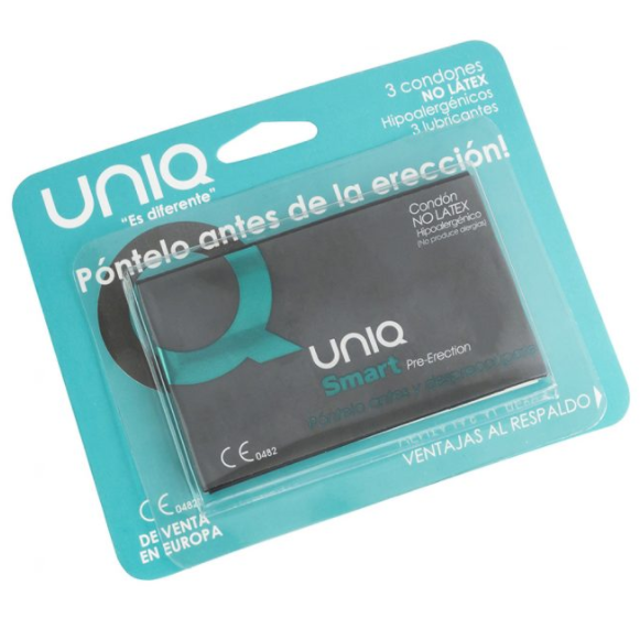 UNIQ - SMART LATEX FREE PRE-ERECTION CONDOMS 3 UNITS Kondome diskret online kaufen