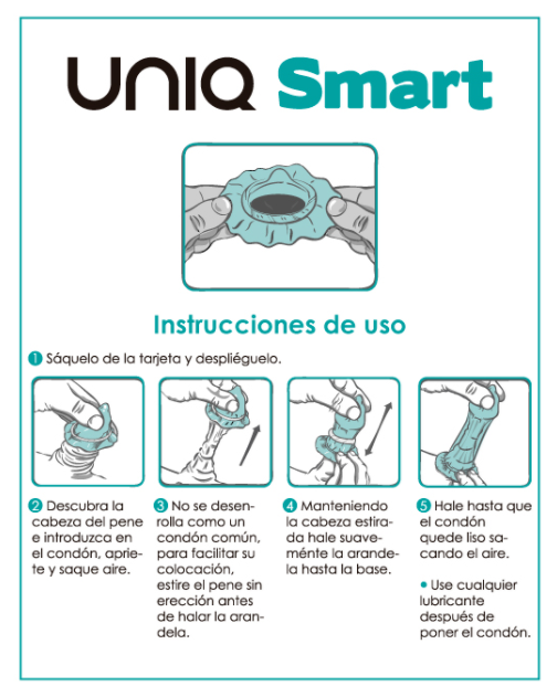 UNIQ - SMART LATEX FREE PRE-ERECTION CONDOMS 3 UNITS für Schutz und angenehmes Gefühl